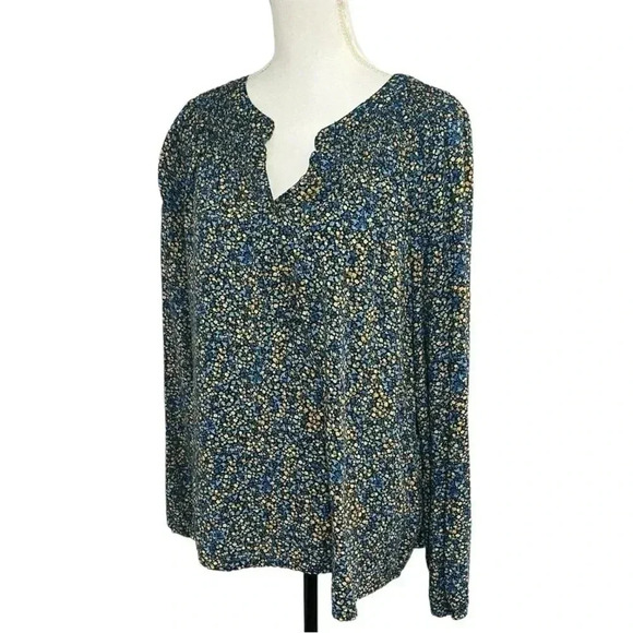 Croft and Barrow size XL floral pullover blouse EUC - Picture 1 of 10
